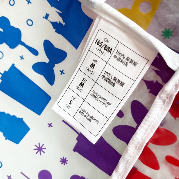 Disney’s Rainbow Mickey and Snacks Clear Raincoat - Picture 14 of 14